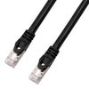 TechCraft - FTP Network Cable with Metal Connectors CAT8, Shielded, 2 Feet Length, Black - - Mounts For Less