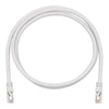 TechCraft - FTP Network Cable with Metal Connectors CAT8, Shielded, 25 Feet Length, White - 98-C-C8-25W - Mounts For Less