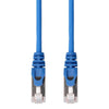 TechCraft - FTP Network Cable with Metal Connectors CAT8, Ultra-thin, Shielded, 0.5 Feet Length, Blue - 98-C-C8S-.5B - Mounts For Less