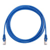 TechCraft - FTP Network Cable with Metal Connectors CAT8, Ultra-thin, Shielded, 0.5 Feet Length, Blue - 98-C-C8S-.5B - Mounts For Less