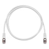 TechCraft - FTP Network Cable with Metal Connectors CAT8, Ultra-thin, Shielded, 0.5 Feet Length, White - 98-C-C8S-.5W - Mounts For Less
