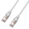 TechCraft - FTP Network Cable with Metal Connectors CAT8, Ultra-thin, Shielded, 0.5 Feet Length, White - 98-C-C8S-.5W - Mounts For Less