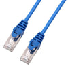 TechCraft - FTP Network Cable with Metal Connectors CAT8, Ultra-thin, Shielded, 1 Feet Length, Blue - 98-C-C8S-01B - Mounts For Less