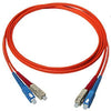 TechCraft Optic Fiber Network Cable OM1 SC to SC Orange 1 meter (3 ft) - 98-CFOD-SCSC1M - Mounts For Less