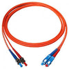 TechCraft Optic Fiber Network Cable OM1 ST to SC Orange 1 meter (3 ft) - 98-CFOD-STSC1M - Mounts For Less