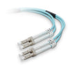 TechCraft Optic Fiber Network Cable OM3 LC to LC 10 Gig Aqua 1 meter (3 ft) - 98-CFO10-LCLC1M - Mounts For Less