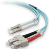 TechCraft Optic Fiber Network Cable OM3 LC to SC 10 Gig Aqua 15 meters (50 ft) - - Mounts For Less
