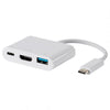 TechCraft USB 3.1 Adaptator USB Type-C to USB / HDMI / USB-C White - 98-AU3C-HDMULTI - Mounts For Less