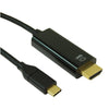 Techcraft 6'' USB 3.1 Type C to HDMI 4K Cable Black - 98-CUSB3C-HDMI06 - Mounts For Less