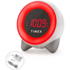 Timex - Children's Sleep Learning Alarm Clock with Sound Machine and Nightlight, White - 78-138918 - Mounts For Less