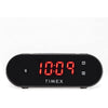 Timex - Dual Alarm Clock Radio with LED Display, Wireless Charging and Battery Backup, Black - 78-136980 - Mounts For Less