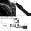 USA GEAR GRCMHS0100BKUS DSLR Camera Harness Strap Kit with Comfort Padding Black - 78-122611 - Mounts For Less
