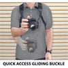 USA GEAR GRCMHS0100BKUS DSLR Camera Harness Strap Kit with Comfort Padding Black - - Mounts For Less