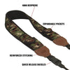 USA GEAR GRCMMS0100CGEW Camera Strap DSLR and SLR with Adjustable Anti-Slip Neoprene Cushion Camo-Gr - 78-122612 - Mounts For Less