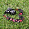 USA GEAR GRCMMS0100FLEW Camera Strap with Adjustable Anti-Slip Neoprene Cushion Floral - 78-122543 - Mounts For Less