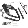 USA GEAR GRCMSS0100BKUS Shoulder Strap for DSLR Camera with Padded Riser and Neoprene Black - 78-122546 - Mounts For Less
