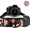 USA GEAR GRCMSS0100FLEW DSLR Camera Shoulder Strap Sling with Padded Neoprene Floral - 78-122558 - Mounts For Less