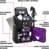 USA GEAR GRSLS17100PREW DSLR Camera Backpack Purple - 78-131382 - Mounts For Less
