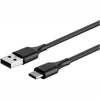 USB 2.0 Cable Male A To Male C Black 10 FT - 03-0164 - Mounts For Less