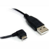 USB 2.0 Cables with A Male Connector to Micro USB 3 ft ANGLE - 03-0141 - Mounts For Less