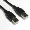 USB 2.0 Cables with A/A Male/Male Connectors 6 feets Black - 03-0108 - Mounts For Less