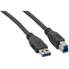 USB 3.0 cable Male A to Male B Black 20 FT - 15-0021 - Mounts For Less