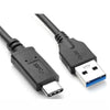 USB 3.1 Generation 2 Cable Male A to Male Type-C Black 3 FT - 15-0029 - Mounts For Less