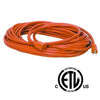 Universal power cord extension Indoor Orange 25ft cETLus - 06-0089 - Mounts For Less