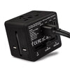 Veho TA-1 - Universal Multi-Region Travel Adapter with 4 USB 5V / 3.5A Ports, Black - 67-CEVAA-200-TA1 - Mounts For Less