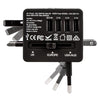 Veho TA-1 - Universal Multi-Region Travel Adapter with 4 USB 5V / 3.5A Ports, Black - 67-CEVAA-200-TA1 - Mounts For Less