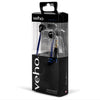 Veho Z1 - Wired In-Ear Headphones with Tangle-free Cord, Blue - 67-CEVEP-003-Z1-BL - Mounts For Less