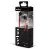 Veho Z1 - Wired In-Ear Headphones with Tangle-free Cord, Red - 67-CEVEP-003-Z1-RD - Mounts For Less