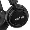Veho Z4 - Wired, Lightweight and Foldable Headset with Microphone and Remote Control, Black - 67-CEVEP-009-Z4 - Mounts For Less