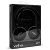 Veho Z4 - Wired, Lightweight and Foldable Headset with Microphone and Remote Control, Black - 67-CEVEP-009-Z4 - Mounts For Less
