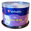 Verbatim Blank Media DVD+R Double Layer 8.5GB 8X 50PK Inkjet Printable - 98-LDR+DL50WP - Mounts For Less