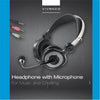 Vivanco - Headset with Microphone, Wired and Lightweight, Black - 98-31932 - Mounts For Less