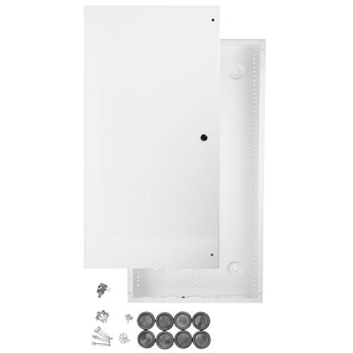Wiring Cabinet With Lock 29"x15.4"x3.7" White - 05-0128 - Mounts For Less