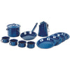 World Famous - Camping Cookware/Tableware, Made of Enamel Steel, Blue - 65-104299 - Mounts For Less