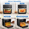 WowChef - Countertop Oven with 10-in-1 Air Fryer, Rotisserie, Deep Fryer, Dehydrator, XL Capacity, 9 Accessories, Black - 95-AFO1802 - Mounts For Less