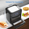 WowChef - Countertop Oven with 10-in-1 Air Fryer, Rotisserie, Deep Fryer, Dehydrator, XL Capacity, 9 Accessories, Black - 95-AFO1802 - Mounts For Less