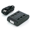 Xtreme XHC8-0102-BLK Home Charger with 6 USB Port 4.8Amp. For Tablet, Phone and More, Black - 78-105930 - Mounts For Less