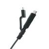 Xtreme XMT8-1001-MP1 3-in-1 Type C Charging Cable, Micro USB, Lightning, 6 Feet, Black - 78-132055 - Mounts For Less