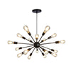 Xtricity - 18-Light Pendant, 33.8 '' Length, From Lucerne Collection, Black - 76-5-90010 - Mounts For Less
