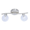 Xtricity - 2 Heads Ceiling Light, 14.17'' Width, From The Oscar Collection, Silver - 76-5-90078 - Mounts For Less