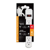 Xtricity 3-70601 6 Outlet Surge Protection 90 Joules 3FT 14/3 Cord White - 76-3-70601 - Mounts For Less