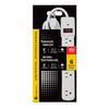 Xtricity 3-70602 6 Outlet Surge Protection 450 Joules 6FT 14/3 Cord White - 76-3-70602 - Mounts For Less