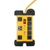 Xtricity 3-70626 Electrical Surge Protector 8 Sockets Heavy Duty 1200J 6ft Yellow - 76-3-70626 - Mounts For Less