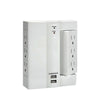 Xtricity 3-70629 Surge Protector Wall-Tap Swivel 6 Outlets 1000 Joules with 2 USB Ports White - 76-3-70629 - Mounts For Less
