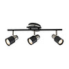 Xtricity - 3 Head Track Light, 20.5'' Width, From the Harbour Collection, Brushed Nickel and Black - 76-5-90230 - Mounts For Less