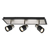 Xtricity - 3 Head Track Light, 20.5'' Width, From the Jackson Collection, Brushed Nickel and Black - 76-5-90224 - Mounts For Less